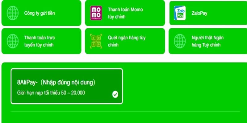 Đa dạng phương thức thanh toán dành cho tân binh mới